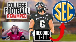 Can We Take A 1-11 University of Hawaii & Rebuild Them In The SEC? | NCAA Football 23 | S1 Ep. 1