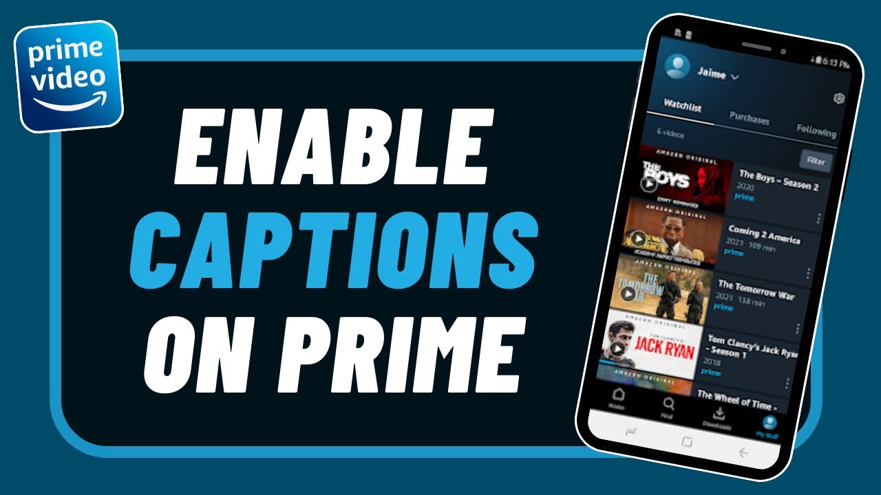 How To Add/ Enable Captions & Subtitles In Amazon Prime Video - YouTube