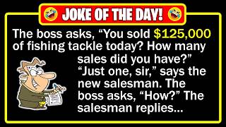 🤣 BEST JOKE OF THE DAY! - "Great Salesman" A Rookie Salesman Redefines “Upselling” ... | Dad Jokes