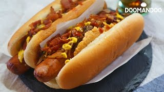 토핑 가득🌭든든한 핫도그 Hot Dog ホットドッグ : 두만두 doomandoo