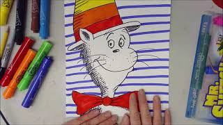 Dr. Seuss "Cat in the Hat" Drawing - DR. SEUSS DAY!  (Happy Birthday Dr. Suess) - directed drawing