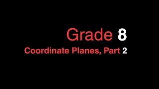 Coordinate Planes Pt 2