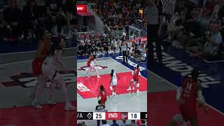 Caitlin Clark Shakes Defender and Drills Stepback Three vs. Aces | Indiana Fever