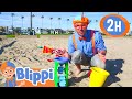 Learn Colors and Counting at a Beach! | Blippi - Kids Playground | Educational Videos for Kids