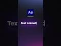 Create a Typewriter Text Effect in 60 Seconds | After Effects Tutorial #easytutorial #aftereffects