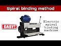 how spiral binding is done | Electric spiral binding machine