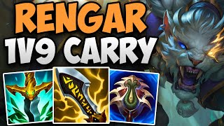 INCREDIBLE RENGAR 1V9 GAMEPLAY IN KR CHALLENGER! | CHALLENGER RENGAR JUNGLE GAMEPLAY | Patch 15.3