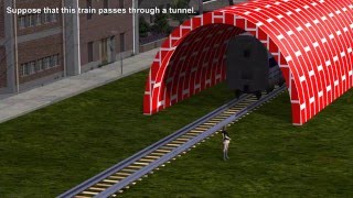 Einstein's Relativistic Train in a Tunnel Paradox: Special Relativity