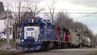 EMD GMTX Geep Leads CN Local Train 537 through Moncton, NB