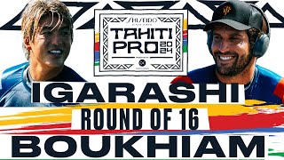 Kanoa Igarashi vs Ramzi Boukhiam | SHISEIDO Tahiti Pro pres by Outerknown 2024 - Round of 16