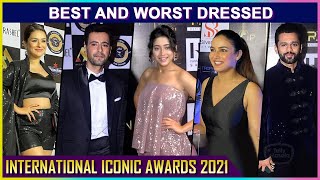 Best And Worst Dressed TV Celebrities At International Iconic Awards 2021