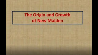 The Development and Growth of New Malden in 15 minutes.