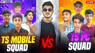 👑TS MOBILE VS TS PC 👑 || BEST OF 5 🗿 || FREE FIRE LIVE TELUGU 🔴 #freefirelive #freefirelivetelugu