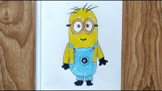 How to Draw Minion Step by Step Easy\\ Minion Drawing Video