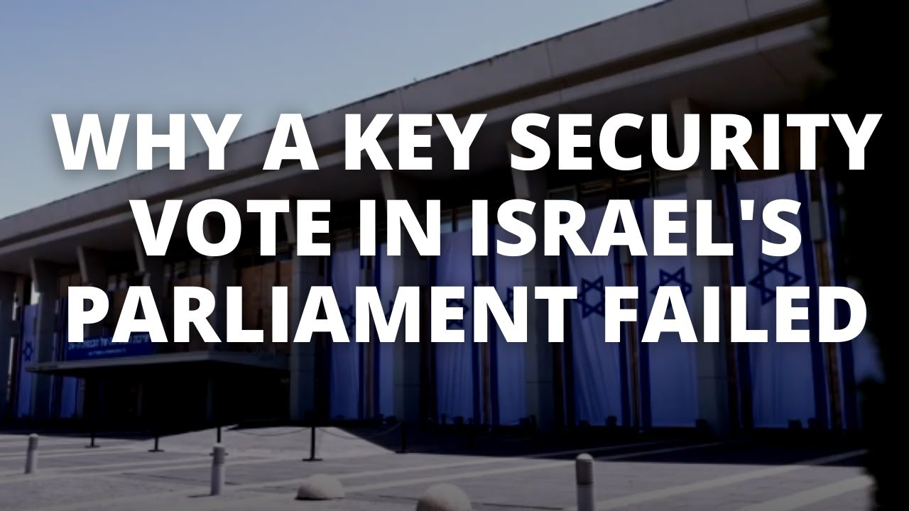 Why A Key Security Vote In Israel's Parliament Failed - YouTube