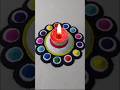 💖💐💝 Diwali Rangoli design #satisfying rangoli design #trending video #tips and Tricks #ASMR....