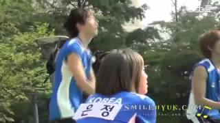 120709 RM Filming EunHyuk play volleyball