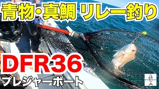 飯岡沖で青物ジギングからの真鯛リレー【DFR36/プレジャーボート/マイボート/船釣り】