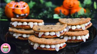 ドラキュラの入れ歯-ハロウィンチョコレートチーズケーキクッキー