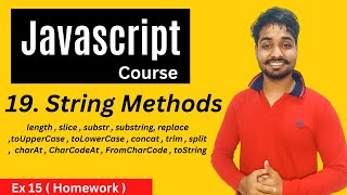 String Methods In Javascript | Javascript Tutorial In Hindi #19