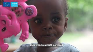 Christopher's journey to recovery from malnutrition.