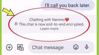 What is This chat is now end-to-end encrypted in Google Message App