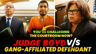 Judge Boyd v/s Challening Gang Affiliated Defendant | Relapsed OR Gulity #judgefleischer #judgeboyd