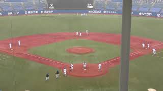 東京六大学野球2020秋季リーグ戦　東京大学vs慶應義塾1回戦　②東京大学の堅実なシートノック