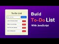 How to Build a To-Do List App | HTML, CSS, JavaScript Beginner Project #coding #htmlcss #javascript