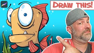 Procreate Cartoon Tutorial: From Sketch to Finished Design!
