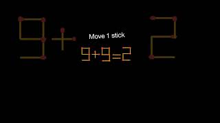 Move 1 matchstick to make equation true | math puzzle |challenge your brain #matchstick #puzzle