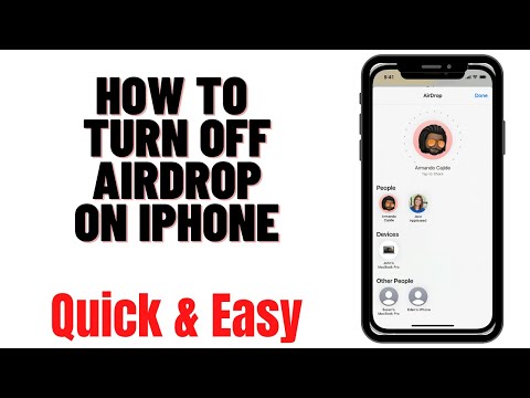 HOW TO TURN OFF AIRDROP ON IPHONE