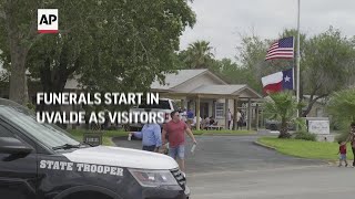 Funerals start in Uvalde as visitors pay respects