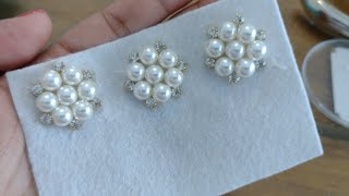 FAÇA UM LINDO MIOLO DE PÉROLAS 🎀 #tutorial, #apliques , #pap , #handmade