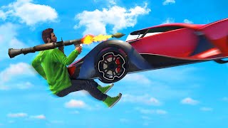 EXTREME 300MPH CARS vs. RPG's! (GTA 5 Funny Moments)