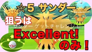 【ポケモンGO】☆5サンダー エクセレントを狙え【Pokémon GO】