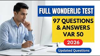 2026 Wonderlic Test Full 97 Questions and Answers Var50 Practice Exam Updated Pass Fast!!
