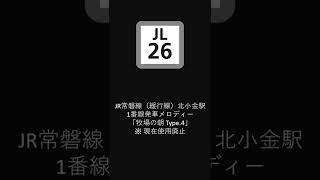 JR常磐線（緩行線）北小金駅1番線発車メロディー ※ 現在使用廃止