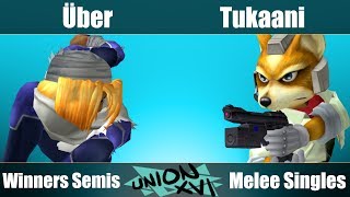 UnionXVI - Über (Sheik) Vs. Tukaani (Fox) - Losers Top 8 - Melee