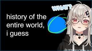 Saruei Reacts to "history of the entire world, i guess", asks some interesting questions