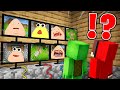 JJ and Mikey Watching for Scary ADULT POU FAMILY on CAMERAS in Minecraft! - Maizen