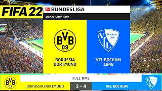 FIFA 22-Borussia Dortmund - VfL Bochum 3-4 PC gameplay – Bundesliga 2021/22