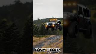 New 5 door THAR vs 4×4 THAR 👿#thar #tharlover #shorts #ytshorts #4x4thar