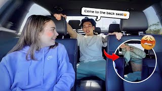 TELLING MY GF TO COME TO THE BACKSEAT PRANK 😏