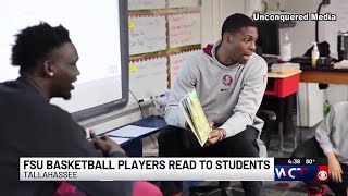 Promoting Literacy: Florida State men’s basketball team reads to elementary students