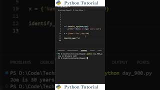 Unpacking a Dictionary as Function Arguments in Python | Python Tutorial