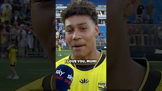 'I love you mum!' 16-year-old record breaker dedicates goal to his mum on her birthday 🥹