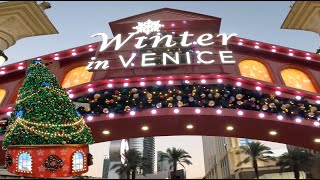 Winter in Venice: Venetian Casino Christmas [4K] Walking Macau: 威尼斯人娛樂場 - Cotai Strip 路氹金光大道 China