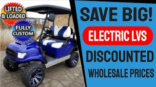 Custom Club Car Precedent Golf Carts - Electric Alpha Lift Kit Sale