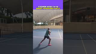 COOPER KOSE 14 YO GREAT FOREHANDS #tennis #shorts